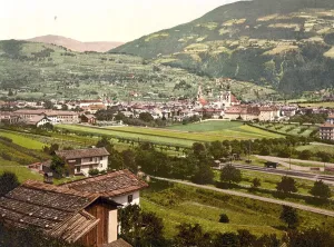 Southern Europe History Prints: General view of Brixen, Brixanone