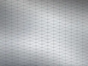 Geometric Patterns Prints: Geometric layout featuring interconnected triangular patterns on a gray metallic surface