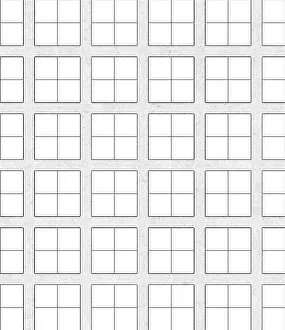 Geometric Pattern Prints: A geometric pattern of black-lined squares on a white background