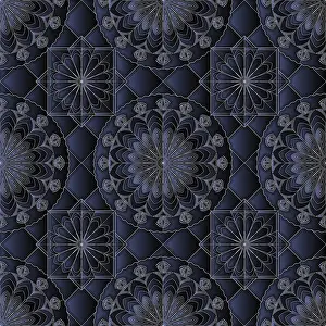 Vector Background Design Prints: Geometric star pattern, vector background