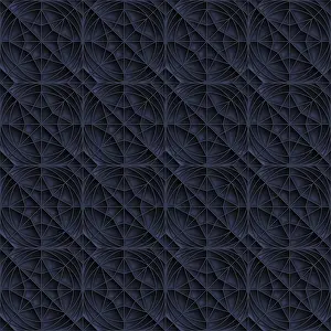 Monochrome Artwork Prints: Geometric Star Pattern Print