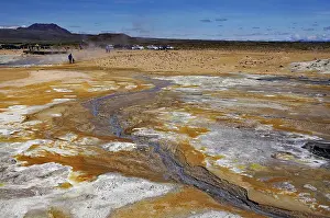 Geothermal Power Source Europe Prints: Geothermal fields in different colours