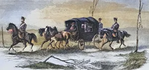 German Field Post Print: Nancy to Epinal 1870-1871