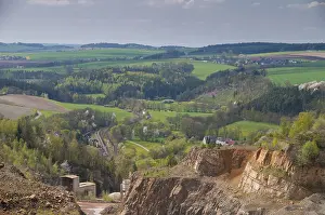 German Quarry Scene Prints: Germany, Greiz, Thuringia, Thuringia