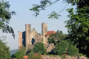 German Federal Republic Castles Prints: Germany, Thuringia, Hanstein castle