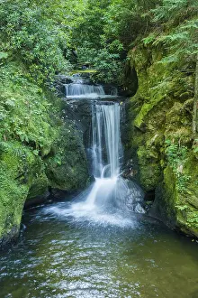 Deserted European Waterfalls Prints: Geroldsauer Wasserfall waterfall