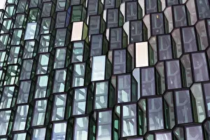 Glass Facade Architecture Prints: Detail of the glass facade