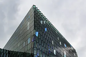 Glass Facade Architecture Prints: Detail of the glass facade