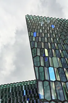 Glass Facade Architecture Prints: Detail of the glass facade