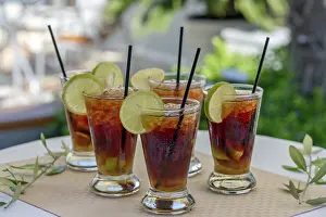 Coca Cola Drink Prints: Glasses with rum cocktail