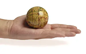 Hand Holding Globe Prints: Globe