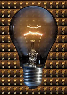 Power Generation Prints: Glowing lightbulb, Composing