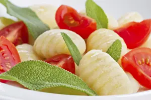 Italian Food Prints: Gnocchi, tomatoes, basil
