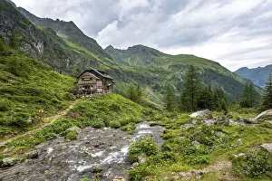Styria Austria Mountains Prints: Gollinghutte at Steinriesenbach