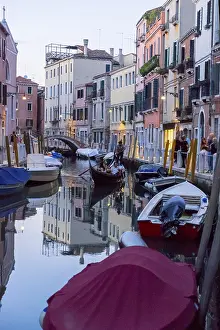Venice UNESCO Site Prints: Gondola on the Rio della Eremite
