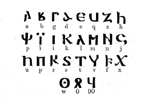 Gothic Alphabet Prints: The Gothic alphabet