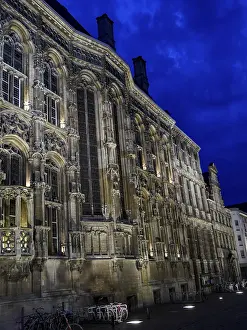 European Gothic Architecture Photos Prints: Another gothic building at night