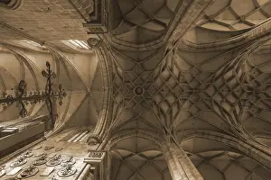 Uninhabited Churches In Bavaria Prints: Gothic vault, completed in 1477