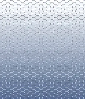 Geometric Abstract Design Prints: A gradient hexagonal grid pattern