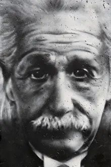 Berlin Wall Graffiti Print of Albert Einstein