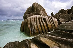 Granite Rocks Seychelles Prints: Granite rocks at Anse Source d'Argent