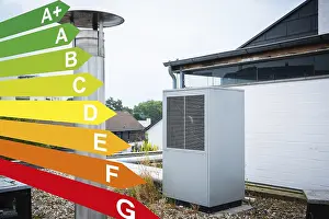 Energy Efficiency Classes Prints: Graphic with energy efficiency classes