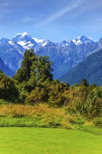 High Mountain Range Landscapes Prints: Great fields, forests and hills