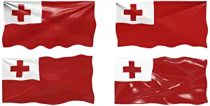 Related Prints: Tongan Flag Print - Great Image