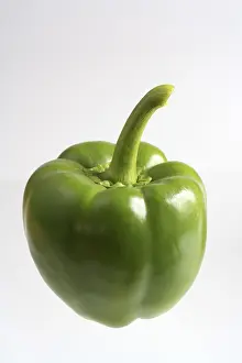Studio Photography Of Vegetables Prints: Green bell pepper
