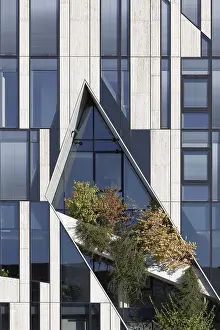 Daniel Libeskind Architecture Prints: Green facade on the Ko-Bogen