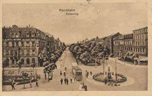 Southern Germany Depiction Prints: Greeting from Mannheim, Kaiserring