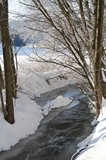 European Wintry Landscapes Prints: Greiz, Thuringia, Triebitzbach