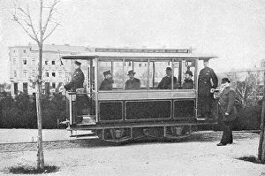 Industrial Revolution Transportation Prints: The Gross Lichterfelde Tramway