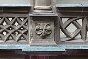 Bavaria Ornamentation Prints: Grotesque on a column in the Pellerhof