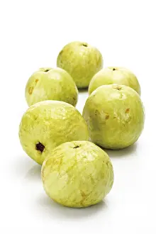 Fruity Food Photography Prints: Six guavas