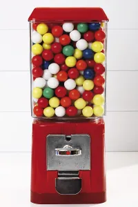 Studio Shot Of Sweets Prints: Gumball machine