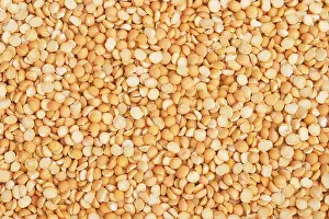 Pulse Nutrition Facts Prints: Half dried peas as background