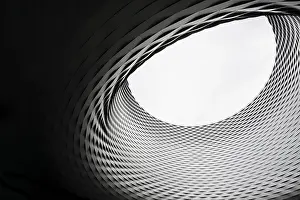 Herzog And De Meuron Building Prints: Hall ceiling, modern architecture
