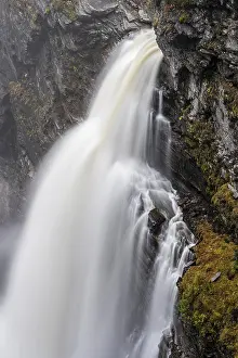 Prints of Hallingsafallet waterfall, Wilderness Road, Northern Jamtland, Sweden Hllingsfallet waterfall, Wilderness Road, Northern Jmtland, Sweden River Prints: Hällingsfallet Waterfall Print, Northern Jämtland Sweden