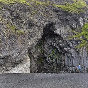 Icelandic Basalt Rock Formations Prints: Halsanefshellir cave, Halsanefshellir