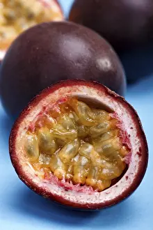 Halved Fruit Photography Prints: Halved passionfruit