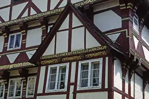 Central Europe Historic District Prints: Hameln, half-timbered house