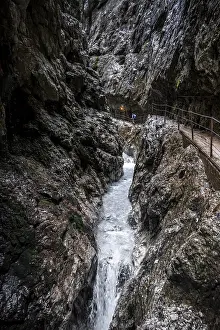Eroded Landscape Europe Prints: Hammersbach mountain stream in a gorge