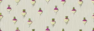 Healthy Eating Patterns Prints: Hand drawn turnip seamless pattern
