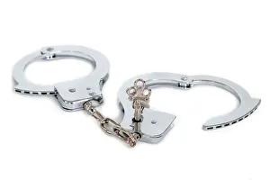 Deserted Castle Architecture Prints: Handcuffs with key - optional
