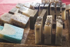Homemade Beauty Products Prints: Handmade soap with herbs
