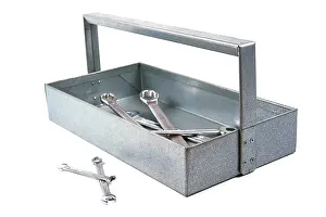 Studio Shot Of Wrenches Prints: Handmade tool box, apprentice's work