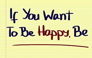 Single Person Happiness Prints: Happy Concept