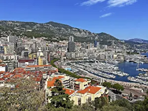 Southern Europe Images Prints: Harbour overview, Monaco