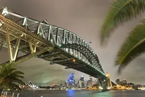 Sydney Harbour Bridge Prints: Harbourbridge with opera in the background